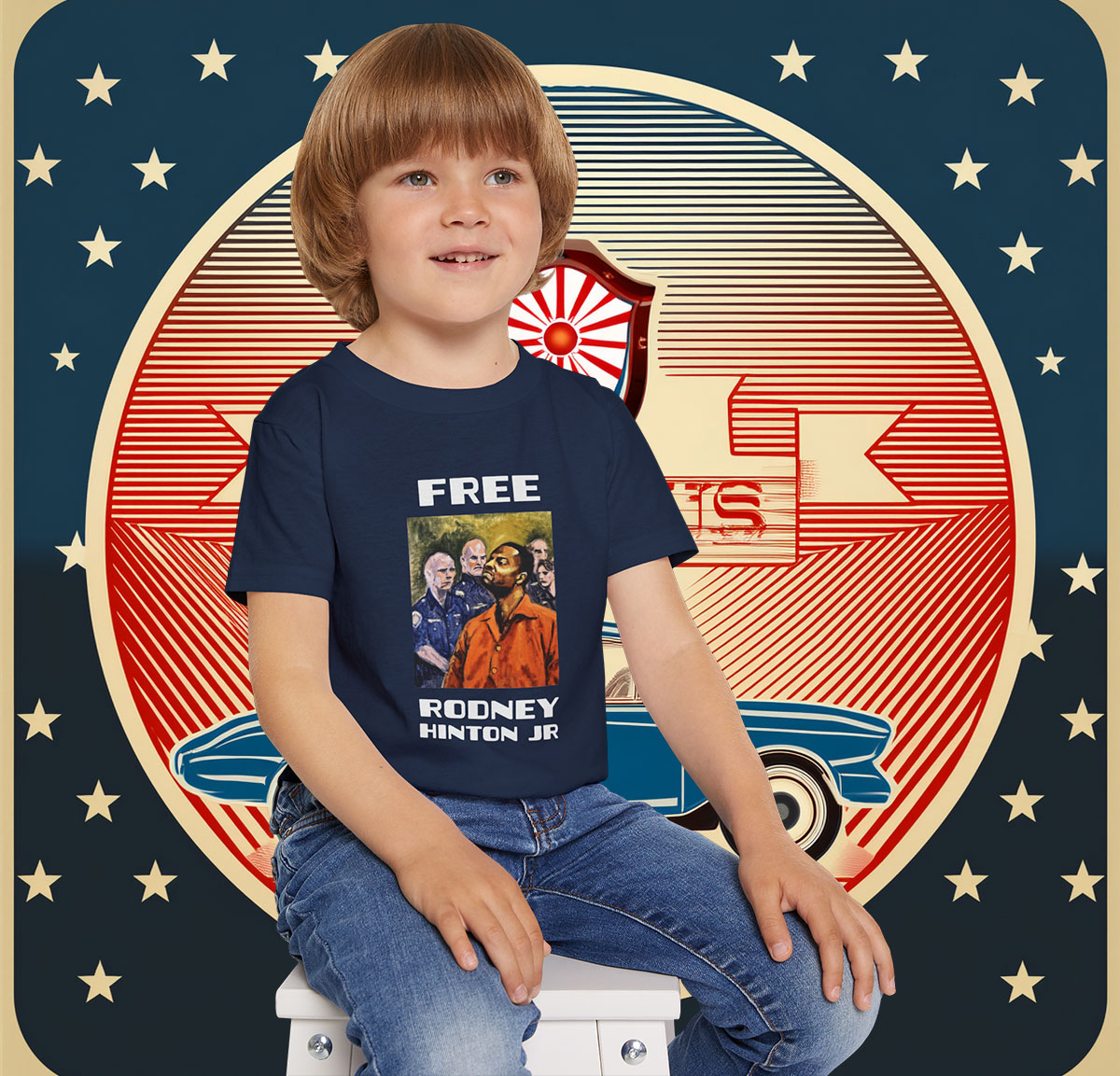 Free Rodney Hinton Jr T-Shirt Kids