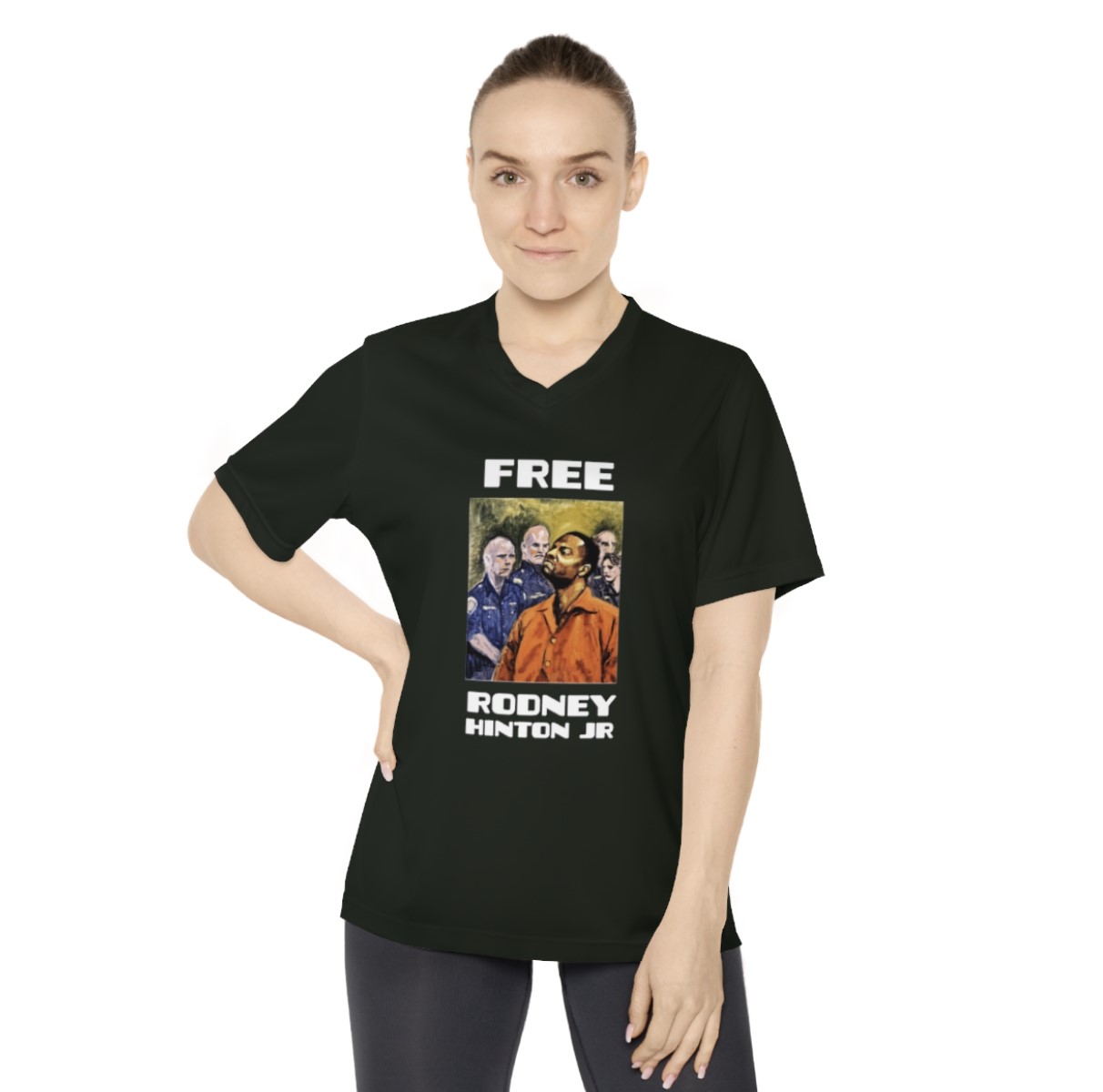 Free Rodney Hinton Jr V-Neck T-Shirt