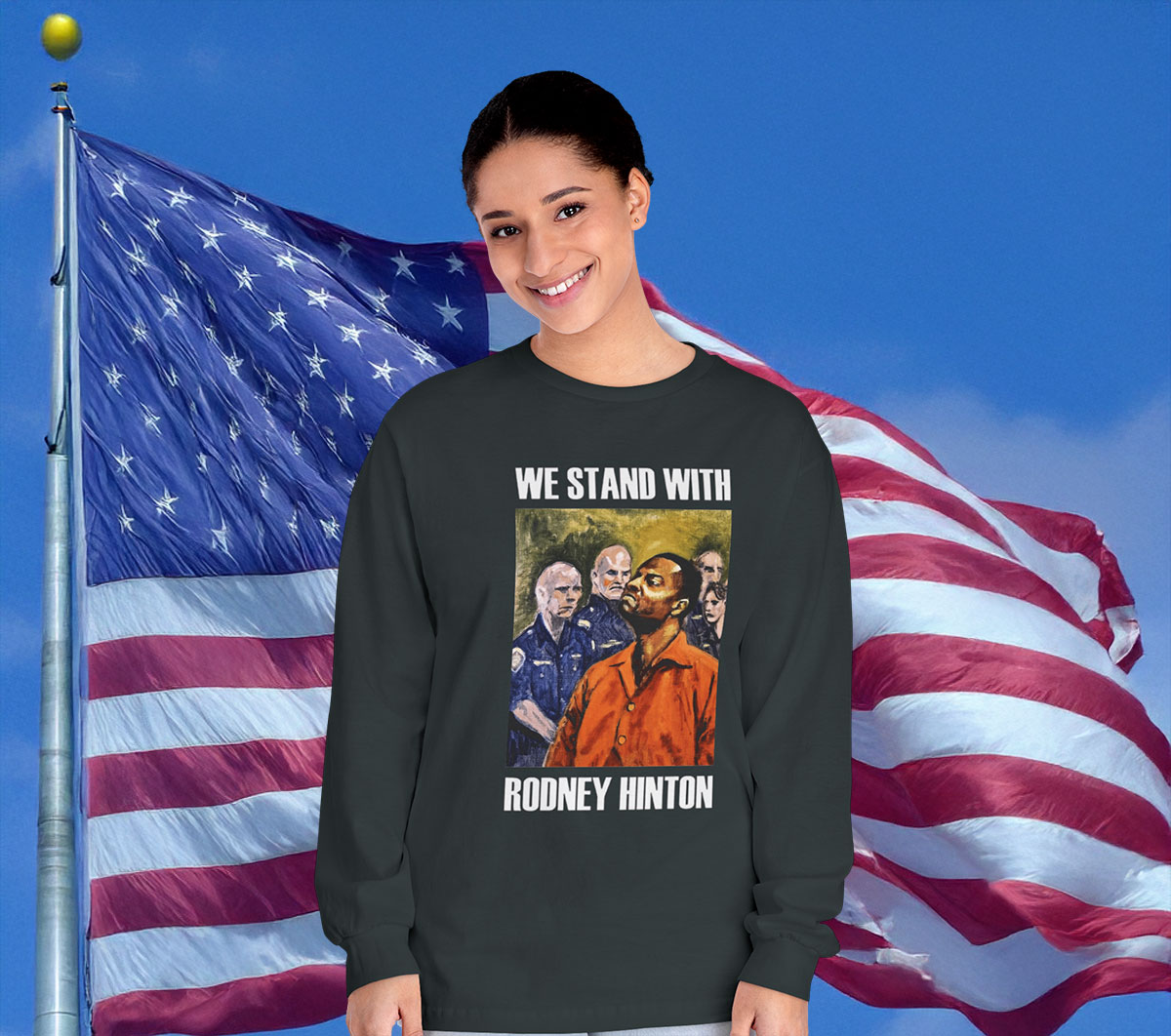 We Stand With Rodney Hinton Long Sleeve