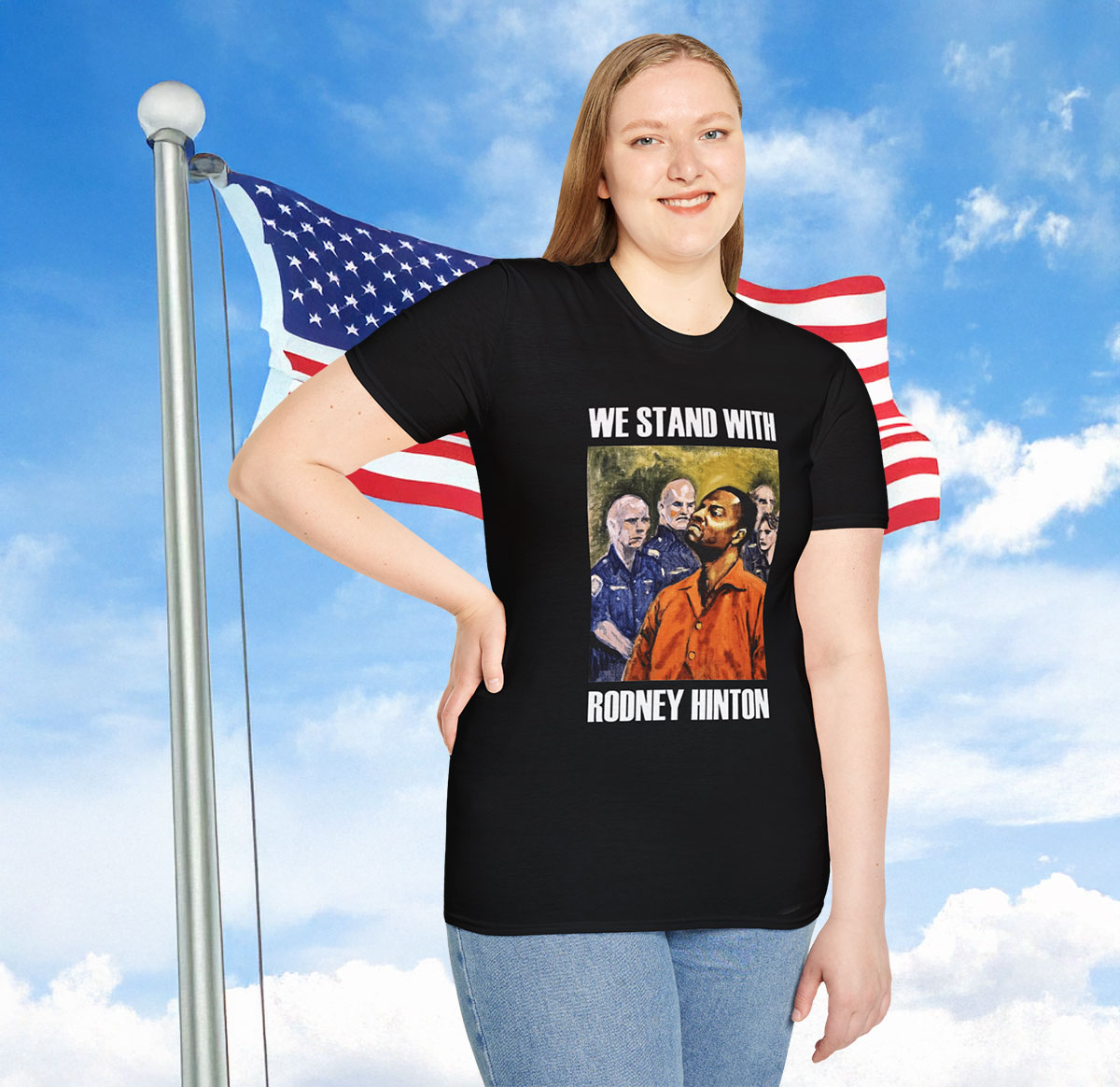 We Stand With Rodney Hinton T-Shirt Womens